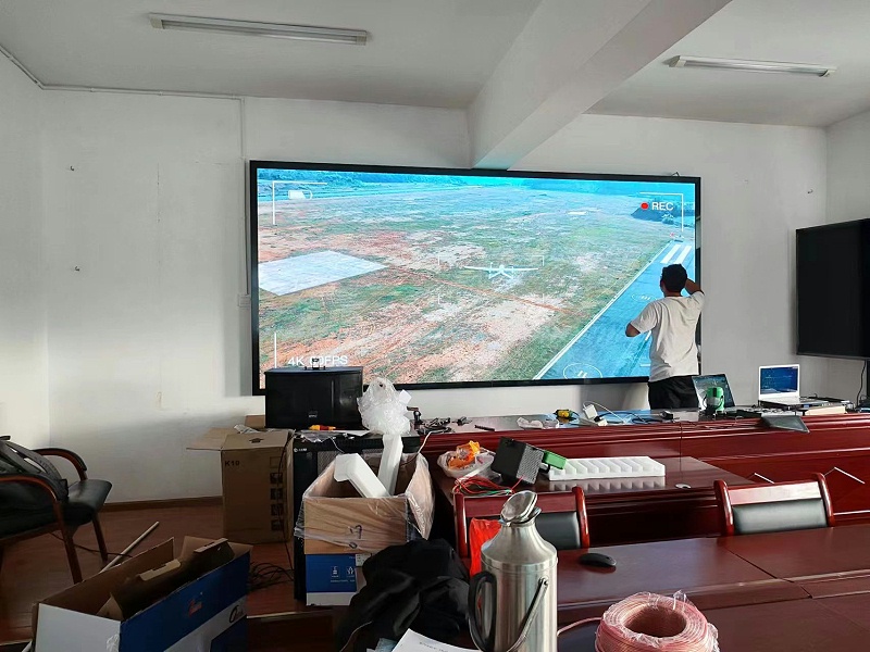 云南省有色地质局三一二队室内Q1.53全彩LED电子显示屏工程